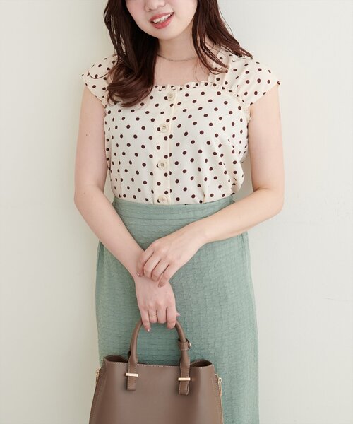natural couture(ナチュラルクチュール)の「【canami】レトロガーリーブラウス(シャツ/ブラウス・レディース・ラベンダー/ミント/アイボリー/その他2/その他1・FREE)」の7枚目の写真