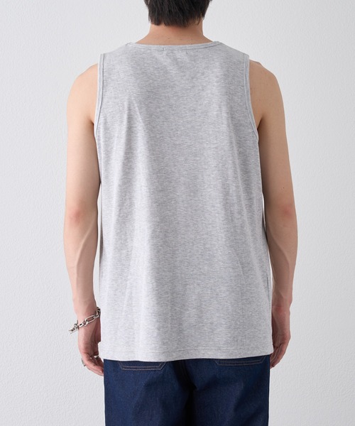 CIAOPANIC TYPY(チャオパニックティピー)の「【ユニセックス】接触冷感テレコリブノースリーブタンクトップ(タンクトップ・メンズ・ブラック系その他2/オフホワイト/ブラック系その他/グレー/ライトグレー/ホワイト系その他・ONE SIZE/MEDIUM/LARGE)」の15枚目の写真