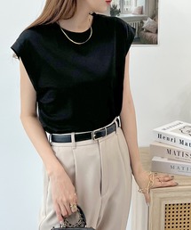 Futier land | シルケットフレンチスリーブTシャツ(Tシャツ/カットソー)