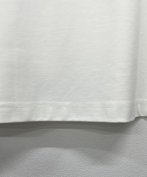 Futier land(フューティアランド)の「シルケットフレンチスリーブTシャツ(Tシャツ/カットソー・レディース・ブラック/グレイッシュベージュ/オフホワイト/ミント・MEDIUM)」の15枚目の写真