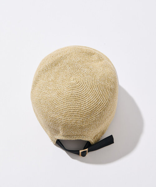 un dix cors（アンディコール）の「やわらかペーパーブレードキャップ（キャップ・レディース・ベージュ/ブラック・FREE）」の6枚目の写真