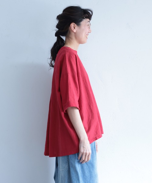 soulberry(ソウルベリー)の「夏の「あかい」ポケットプルオーバー(シャツ/ブラウス・レディース・レッド・M/L/LL/3L/4L/5L)」の18枚目の写真