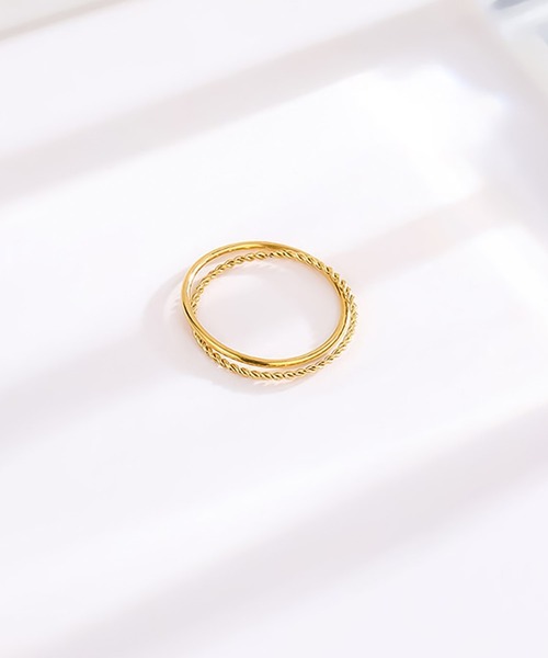 blackdia ocean（ブラックダイヤオーシャン）の「blackdia ocean シンプル コネクトリング（リング・レディース・ゴールド/ピンクゴールド・16号/14号/12号/9号/20号/18号）」の5枚目の写真