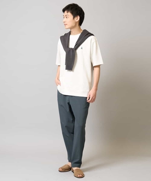 a.v.v（アーヴェヴェ）の「【洗濯機で洗える】ドライタッチ サマーセミシアーカーディガン（カーディガン/ボレロ・メンズ・ネイビー/チャコールグレー・48/46）」の10枚目の写真
