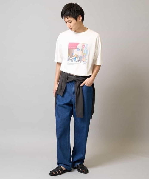 a.v.v（アーヴェヴェ）の「【洗濯機で洗える】ドライタッチ サマーセミシアーカーディガン（カーディガン/ボレロ・メンズ・ネイビー/チャコールグレー・48/46）」の12枚目の写真