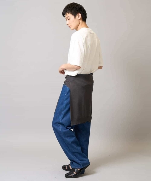 a.v.v（アーヴェヴェ）の「【洗濯機で洗える】ドライタッチ サマーセミシアーカーディガン（カーディガン/ボレロ・メンズ・ネイビー/チャコールグレー・48/46）」の13枚目の写真