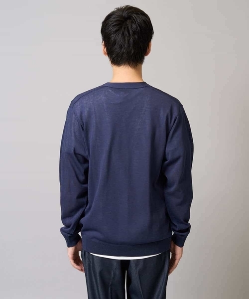 a.v.v（アーヴェヴェ）の「【洗濯機で洗える】ドライタッチ サマーセミシアーカーディガン（カーディガン/ボレロ・メンズ・ネイビー/チャコールグレー・48/46）」の21枚目の写真