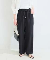 手洗い可 / リネンライクフレアパンツ