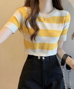 LEINWANDE◆Landscape Intarsia Knit Top/FREE/ナイロン/0223030503 セール】Landscape Intarsia Knit Top（ニット/セーター