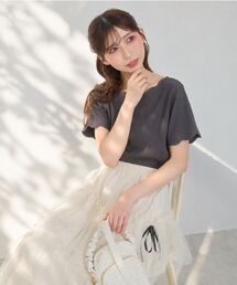 MAJESTIC LEGON | スカラップデザイントップス(Tシャツ/カットソー)