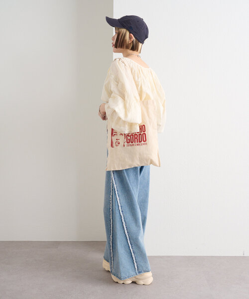 w closet(ダブルクローゼット)の「レース使いボレロブラウス(シャツ/ブラウス・レディース・オレンジ/ブラック/オフホワイト・FREE)」の13枚目の写真