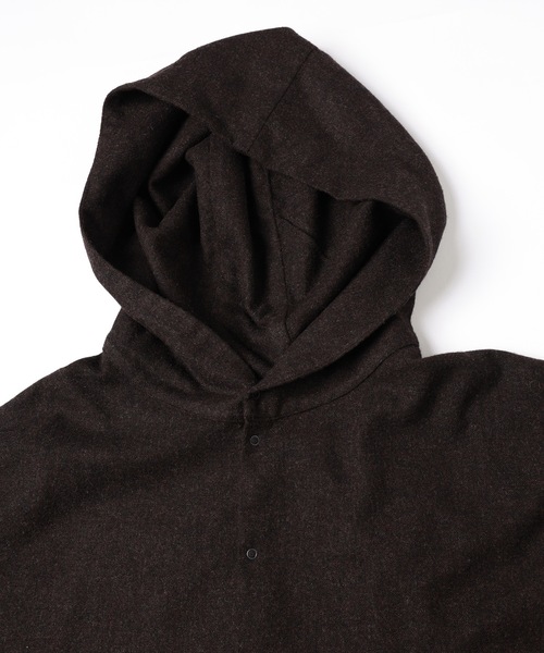 Dulcamara（ドゥルカマラ）の「縮絨ウールワイドフーディー（パーカー・メンズ・グリーン系その他/ダークブラウン/チャコールグレー・0/1）」の14枚目の写真