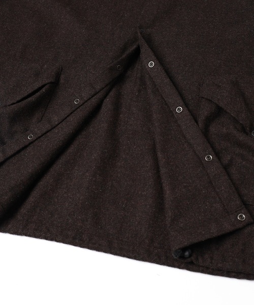 Dulcamara（ドゥルカマラ）の「縮絨ウールワイドフーディー（パーカー・メンズ・グリーン系その他/ダークブラウン/チャコールグレー・0/1）」の16枚目の写真