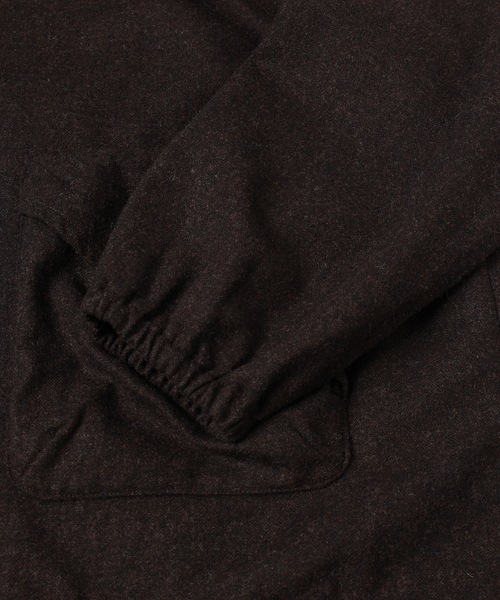 Dulcamara（ドゥルカマラ）の「縮絨ウールワイドフーディー（パーカー・メンズ・グリーン系その他/ダークブラウン/チャコールグレー・0/1）」の17枚目の写真
