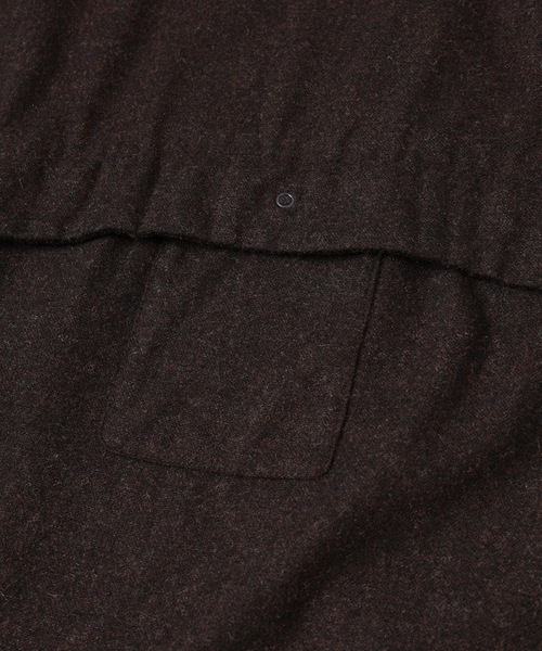 Dulcamara（ドゥルカマラ）の「縮絨ウールワイドフーディー（パーカー・メンズ・グリーン系その他/ダークブラウン/チャコールグレー・0/1）」の18枚目の写真