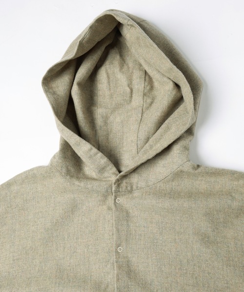 Dulcamara（ドゥルカマラ）の「縮絨ウールワイドフーディー（パーカー・メンズ・グリーン系その他/ダークブラウン/チャコールグレー・0/1）」の22枚目の写真