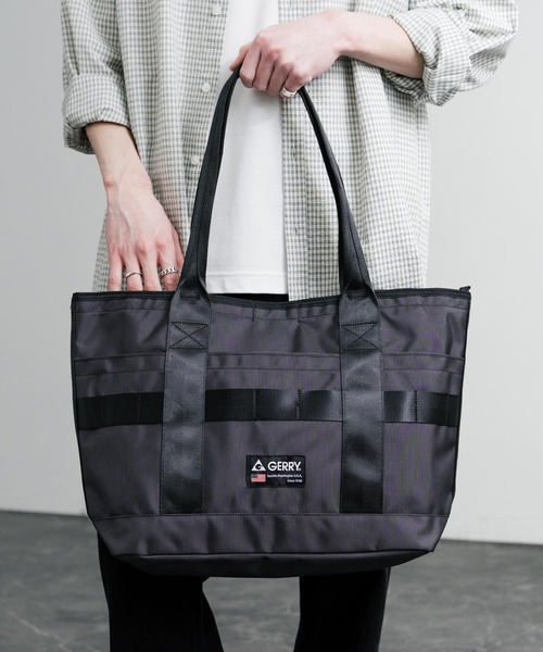 GERRY（ジェリー）の「GERRY ジェリー RUGGEDワンポイントロゴトートバッグ A4収納可能大容量バッグ 通勤通学バッグ（トートバッグ・メンズ・チャコール/ブラウン/ブラック・FREE）」の2枚目の写真