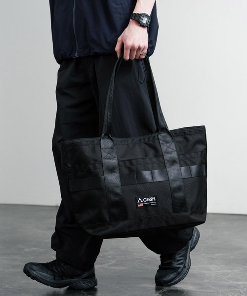 GERRY（ジェリー）の「GERRY ジェリー RUGGEDワンポイントロゴトートバッグ A4収納可能大容量バッグ 通勤通学バッグ（トートバッグ・メンズ・チャコール/ブラウン/ブラック・FREE）」の4枚目の写真