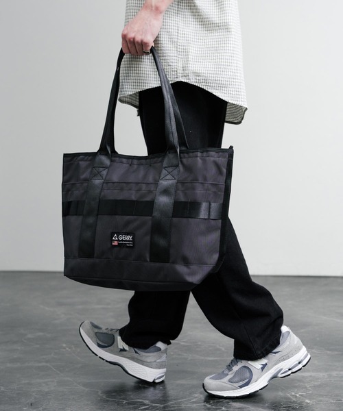 GERRY（ジェリー）の「GERRY ジェリー RUGGEDワンポイントロゴトートバッグ A4収納可能大容量バッグ 通勤通学バッグ（トートバッグ・メンズ・チャコール/ブラウン/ブラック・FREE）」の9枚目の写真
