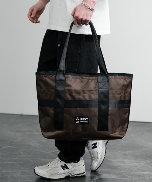 GERRY（ジェリー）の「GERRY ジェリー RUGGEDワンポイントロゴトートバッグ A4収納可能大容量バッグ 通勤通学バッグ（トートバッグ・メンズ・チャコール/ブラウン/ブラック・FREE）」の11枚目の写真