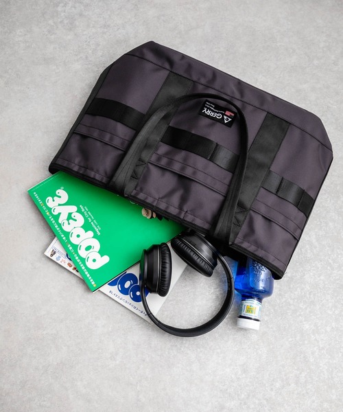 GERRY（ジェリー）の「GERRY ジェリー RUGGEDワンポイントロゴトートバッグ A4収納可能大容量バッグ 通勤通学バッグ（トートバッグ・メンズ・チャコール/ブラウン/ブラック・FREE）」の22枚目の写真