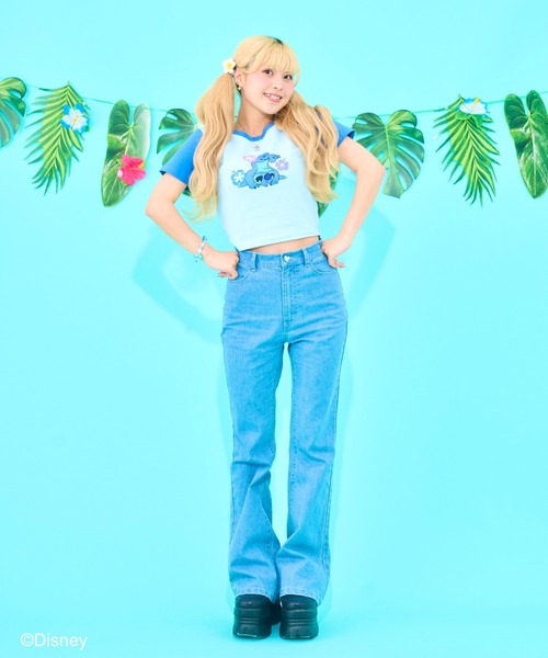 リ*ン様 Seiney blonde スティッチ&エンジェル　チビT スティッチ＆エンジェル / チビT（Tシャツ/カットソー）｜Seiney