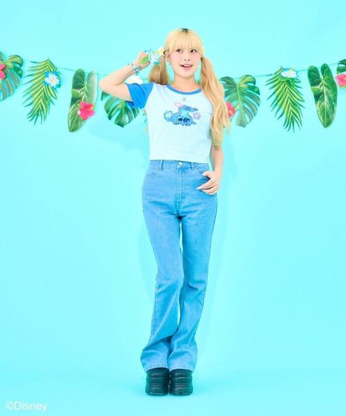 リ*ン様 Seiney blonde スティッチ&エンジェル　チビT スティッチ＆エンジェル / チビT（Tシャツ/カットソー）｜Seiney