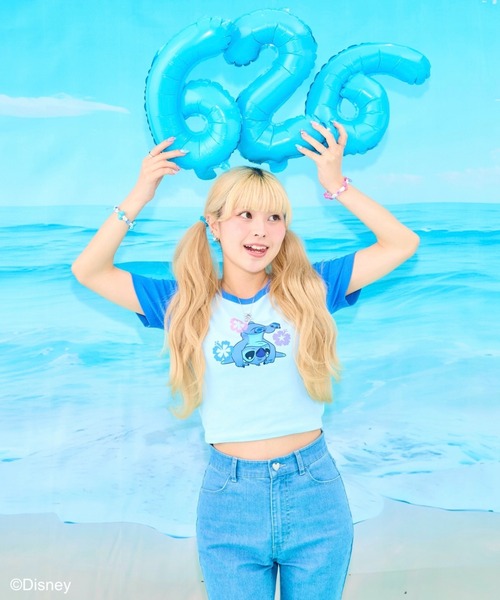 スティッチ＆エンジェル / チビT（Tシャツ/カットソー）｜Seiney