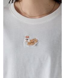 ehka sopo | わんこ刺繍Tシャツ(Tシャツ/カットソー)
