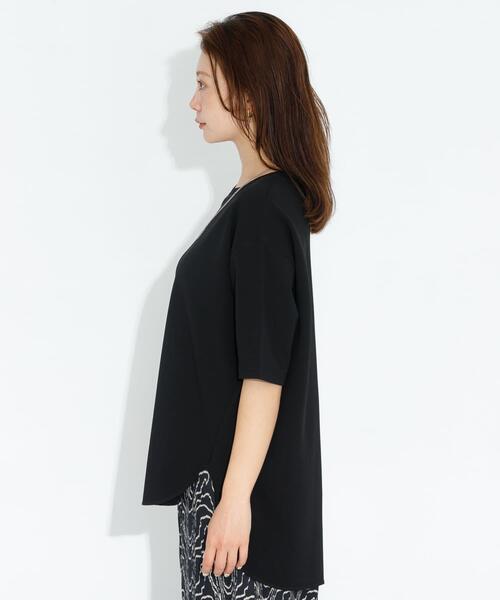 URBAN RESEARCH Sonny Label(アーバンリサーチサニーレーベル)の「カットジョーゼットハーフスリーブプルオーバー(Tシャツ/カットソー・レディース・ブラック/グレー系その他/オフホワイト・FREE)」の11枚目の写真