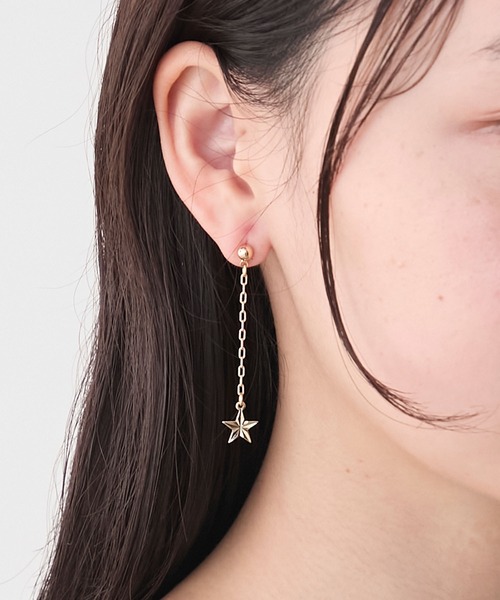 セール】【forksy.】スターモチーフピアス（ピアス（両耳用