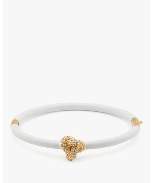 kate spade ★ダブルノットパヴェヒンジバングル★ ダブル ノット パヴェ ヒンジド バングル（バングル/リスト