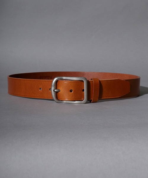 Levi's（リーバイス）の「Levi's/リーバイス 本革 スクエアバックル 40mm オイルレザーベルト（ベルト・メンズ・ブラック/ブラウン/ダークブラウン・FREE）」の4枚目の写真