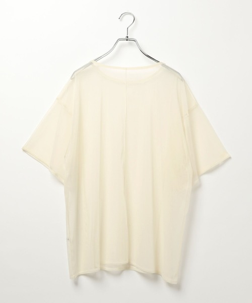 LEPSIM（レプシィム）の「切り替えチュールT　452492（Tシャツ/カットソー・レディース・アイボリー/ブラック・FREE）」の9枚目の写真