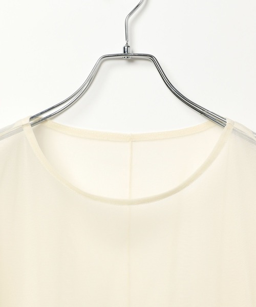 LEPSIM（レプシィム）の「切り替えチュールT　452492（Tシャツ/カットソー・レディース・アイボリー/ブラック・FREE）」の10枚目の写真