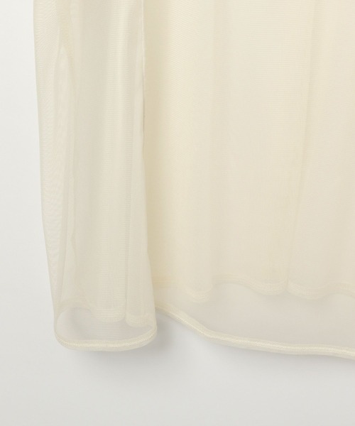 LEPSIM（レプシィム）の「切り替えチュールT　452492（Tシャツ/カットソー・レディース・アイボリー/ブラック・FREE）」の12枚目の写真
