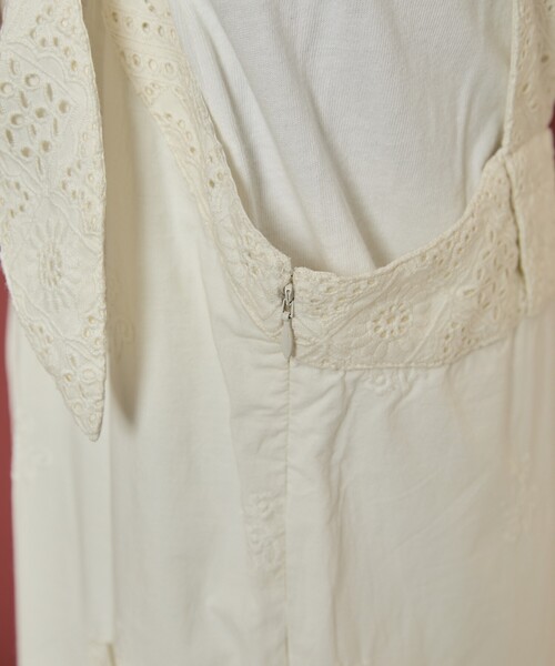 Freada（フリーダ）の「Freada/フリーダ カットワーク 刺繍 サロペット（サロペット/オーバーオール・レディース・ホワイト/ブラウン/ブラック・ﾌﾘ-）」の20枚目の写真