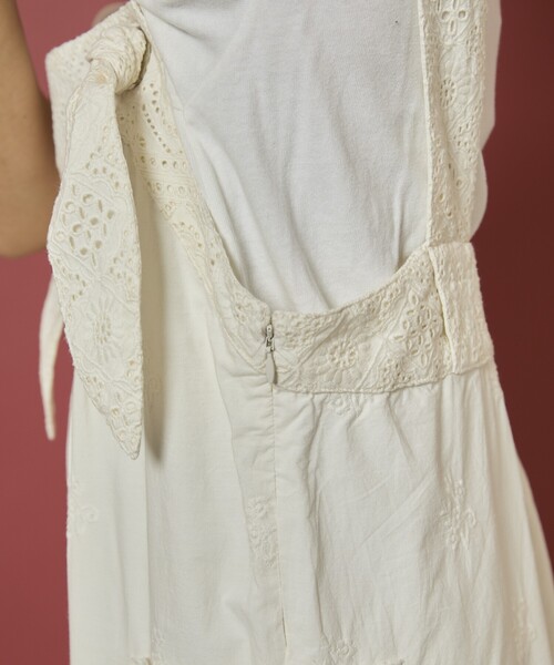 Freada（フリーダ）の「Freada/フリーダ カットワーク 刺繍 サロペット（サロペット/オーバーオール・レディース・ホワイト/ブラウン/ブラック・ﾌﾘ-）」の21枚目の写真