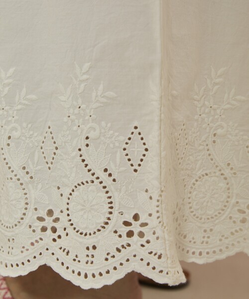 Freada（フリーダ）の「Freada/フリーダ カットワーク 刺繍 サロペット（サロペット/オーバーオール・レディース・ホワイト/ブラウン/ブラック・ﾌﾘ-）」の22枚目の写真