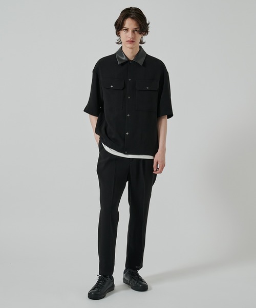 STUDIOUS（ステュディオス）の「【STUDIOUS】SUMMER ESSENTIAL C.P.O SHIRTS（シャツ/ブラウス・メンズ・ダークグレー/ブラック・1/2）」の5枚目の写真