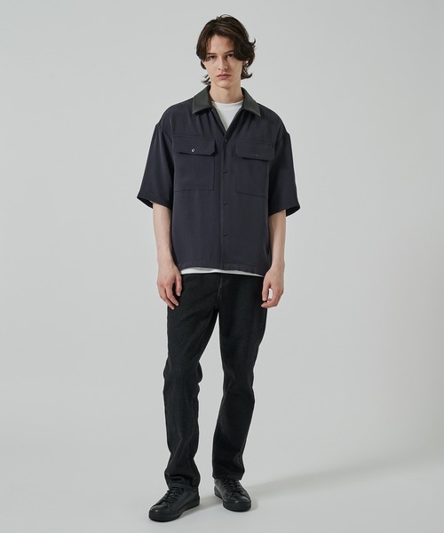 STUDIOUS（ステュディオス）の「【STUDIOUS】SUMMER ESSENTIAL C.P.O SHIRTS（シャツ/ブラウス・メンズ・ダークグレー/ブラック・1/2）」の6枚目の写真