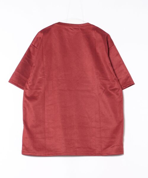 B.I.D.(ビーアイディー)の「《ベロアタッチオーバーサイズプリントTシャツ(Tシャツ/カットソー・メンズ・パープル/ブラック/グリーン/レッド/グレー/ブラウン・FREE)」の7枚目の写真