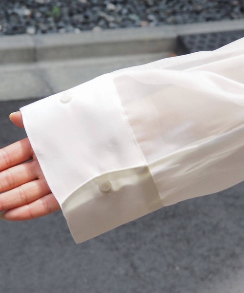 tiptop（ティップトップ）の「アソートシアーフードBIGシャツ（シャツ/ブラウス・レディース・オフホワイト/ピンク/チャコールグレー/ブルー系その他/ブラック系その他・FREE）」の15枚目の写真