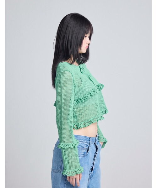 Little sunny bite(リトルサニーバイト)の「knit cardigan(ニット/セーター・レディース・ブルー/グリーン/ピンク・FREE)」の16枚目の写真