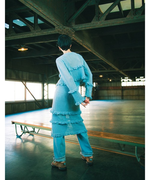 Little sunny bite(リトルサニーバイト)の「knit cardigan(ニット/セーター・レディース・ブルー/グリーン/ピンク・FREE)」の9枚目の写真