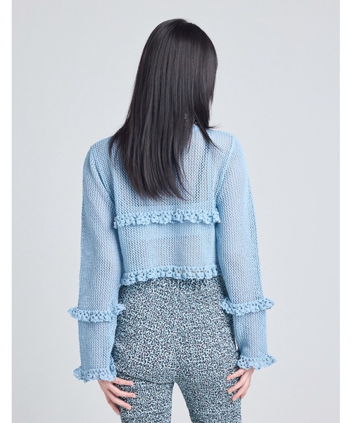 Little sunny bite(リトルサニーバイト)の「knit cardigan(ニット/セーター・レディース・ブルー/グリーン/ピンク・FREE)」の6枚目の写真