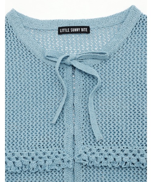 Little sunny bite(リトルサニーバイト)の「knit cardigan(ニット/セーター・レディース・ブルー/グリーン/ピンク・FREE)」の5枚目の写真