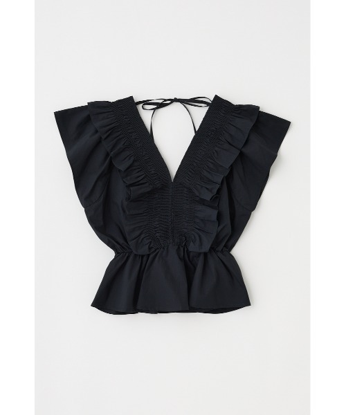SHIRRING RUFFLE PEPLUM トップス（シャツ/ブラウス）｜MOUSSY