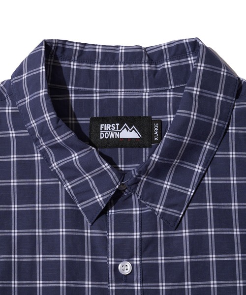 FIRST DOWN（ファーストダウン）の「グラフチェック ショートスリーブ シャツ（シャツ/ブラウス・メンズ・ネイビー系/ブラウン系・M/L/XL）」の17枚目の写真