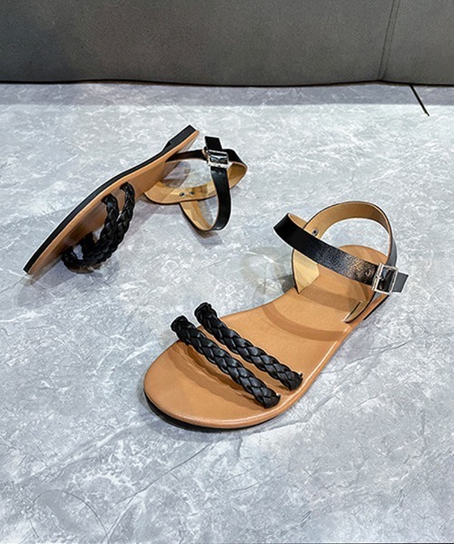 shoppinggo(ショッピングゴー)の「サンダル レディース ミュール パンプス 靴 春夏(サンダル・レディース・ブラック/ホワイト・36/37/38/39)」の6枚目の写真